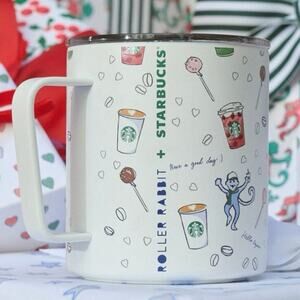 Starbucks x Roller Rabbit Limited Edition Coffeehouse Bonanza 12oz SS Mug
